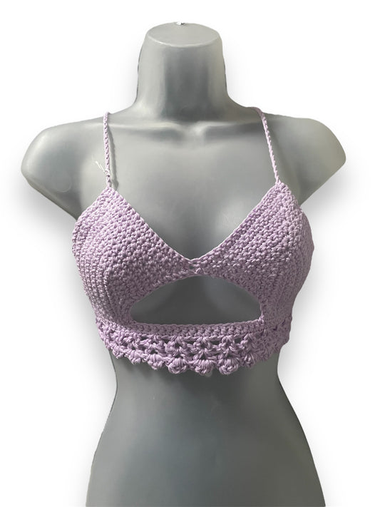 Purple Peekaboob Top - XS