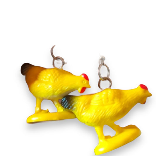 Chicken Earrings