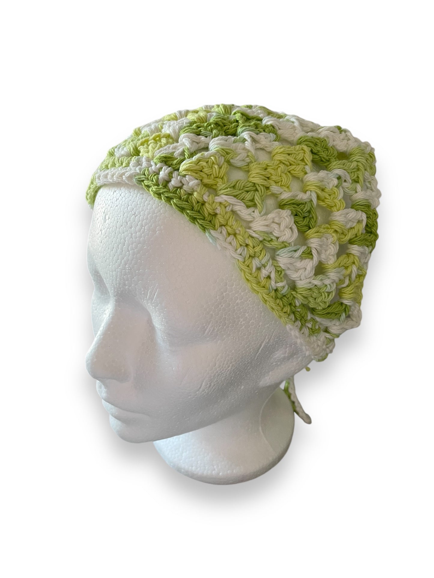 Green and White Bandana