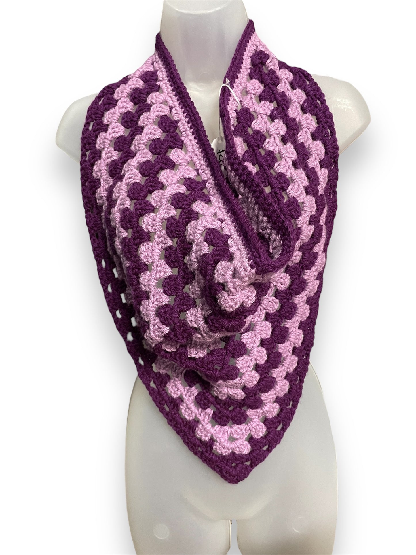 Purple Triangle Scarf