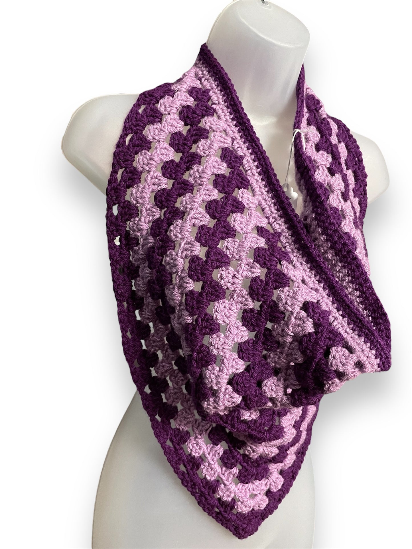 Purple Triangle Scarf