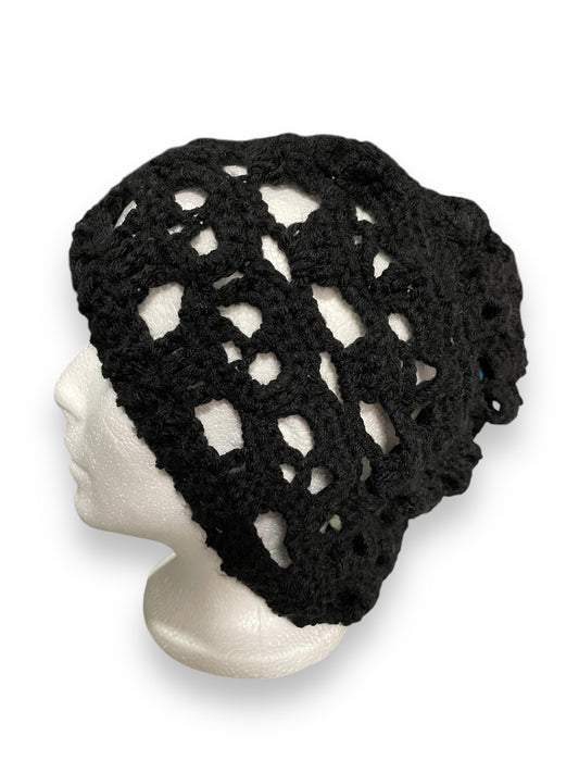 Black Skulls Slouch Beanie