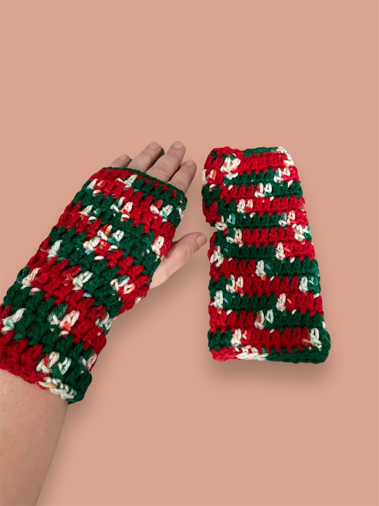 Christmas Fingerless Gloves