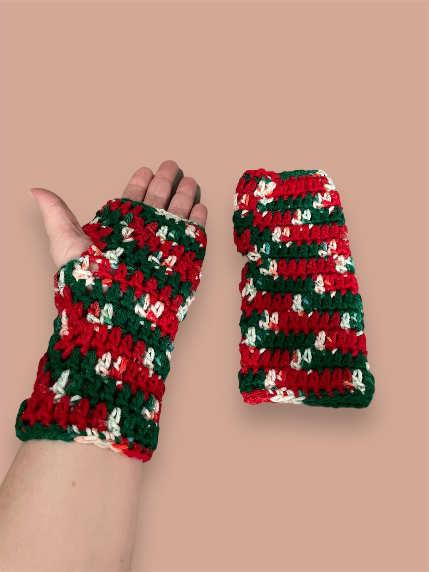 Christmas Fingerless Gloves